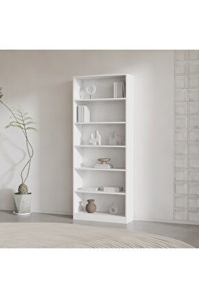 EBY SUNTALAM KİTAPLIK ( 200 X 80 X 28 ) BEYAZ ( MAT )