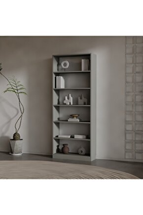 EBY SUNTALAM KİTAPLIK ( 200 X 80 X 28 ) ANTRASİT ( MAT )
