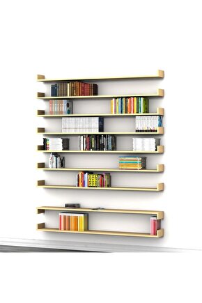 BOOK  DUVAR RAF SET KREM ( MAT )