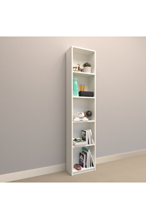 ALİNA SUNTALAM KİTAPLIK ( 40 x 180 cm ) BEYAZ ( MAT )