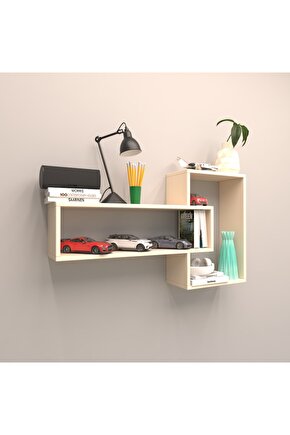 Alya Duvar Raf Set Krem ( Mat )