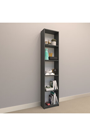 ALİNA SUNTALAM KİTAPLIK ( 40 x 180 cm ) ANTRASİT ( MAT )