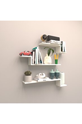 Atlantik Duvar Raf Set Beyaz ( Mat )