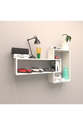 Alya Duvar Raf Set Beyaz ( Mat )