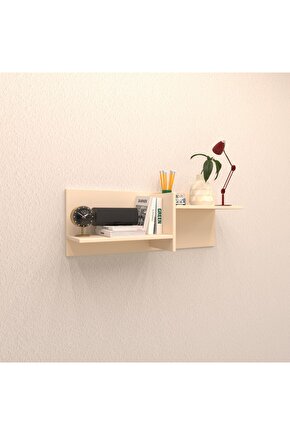 Hornor Duvar Rafı Krem ( Mat )