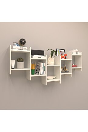 Duvar Raf Set -23 Beyaz ( Mat )