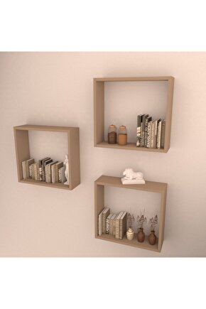 3 Lü Box Raf Set Cappicino