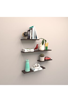 4 Lü Gizli Bağlantılı Raf Set ( 80 - 60 - 40 - 40 ) Antrasit ( Mat )