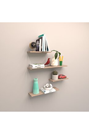 4 Lü Gizli Bağlantılı Raf Set ( 80 - 60 - 40 - 40 ) Cordoba ( Mat )