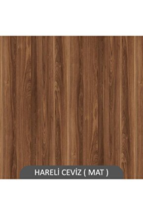 Volga Duvar Raf Seti Hareli Ceviz (Mat)
