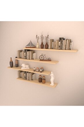 Akçaağaç  Mat 4 Lü Raf Set