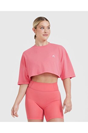 Oneractive crop t-shirt Şeker Pembesi
