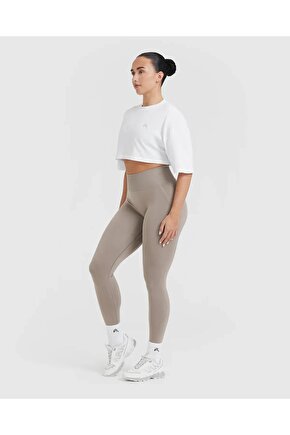 ONERACTİVE Crop T-shirt Beyaz