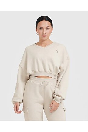 ONERACTİVE SWEATSHİRT Krem