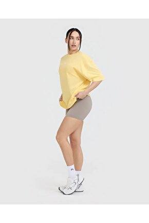 Oversize t shirt unisex Pastel Sarı