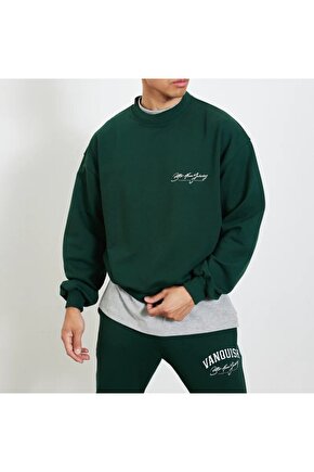 Unisex Sweatshirt Orman Yeşili