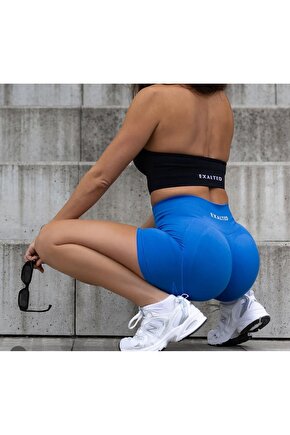 EXALTED Çift Kat Süngerli Strapless Spor Bra - Siyah