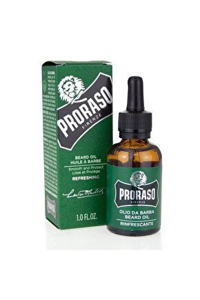 Uzun Sakallarda Etkili Refreshing Beard Oil Ökaliptus&Bergamot Sakal Bakım Yağı 30 ML