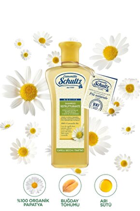 Yenileyici Şampuan + Saç Maskesi 2’li Set Bio Papatya Arı Sütü Buğday Tohumu