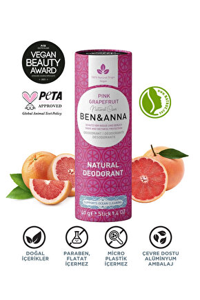 Ben&Anna Doğal Deodorant 2’li Avantajlı Paket – Persian Lime & Pink Grapefruit