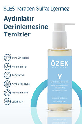 Aydınlatıcı ve Nemlendirici Yüz Temizleme Jeli 400 ml