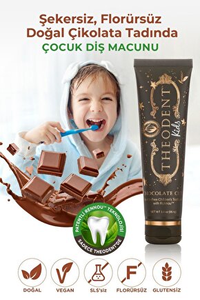 Chocolate Çocuk Vegan Florürsüz Diş Macunu 96 G