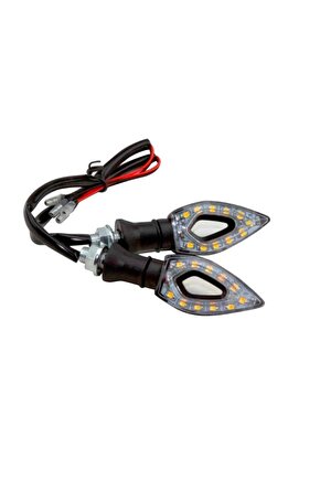 Sinyal Led Delikli Siyah (Sarı Işık)