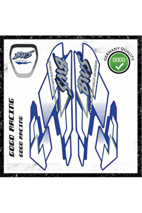 Mavi Yamaha Bws Sticker Seti