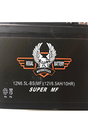 Akü 12n6,5l-bs(mf) 12v 6,5 Ah Motosiklet