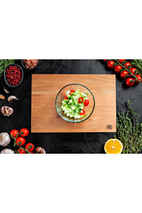 Masif Meşe Ahşap Sunum Tahtası Kesme ve Servis İçin Çok Amaçlı Tahta  Oak Chopping Board