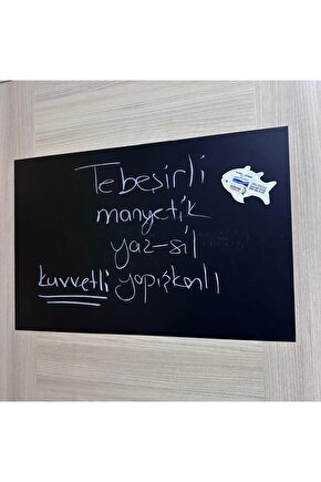 Kendinden Yapışkanlı Kara Tahta Yazı Tahtası – Tebeşirli Yaz-Sil Sticker (100x120 cm)