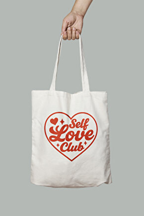 Self Low Club Tasarımlı Bez Çanta 35x40 Cm