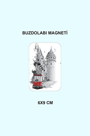 Galata Kulesi Temalı Mıknatıslı Buzdolabı Magnet Süsü