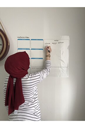 Planlayıcı Akıllı Kağıt Planner Sticker Kağıt Tahta Yazı Tahtası Takvim Haftalık Week Set