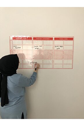 Kanban Planlayıcı Takvim 100x52 cm