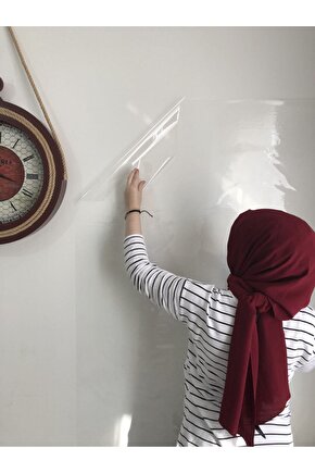 2 Tane Şeffaf Akıllı Kağıt Tahta Yazı Tahtası 100x120 Cm 1 Alana 1 Hediye
