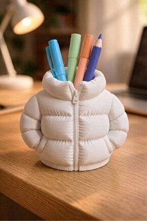 Puffy Mont Kalemlik – Modern Tasarım Dekoratif Kalem Tutucu