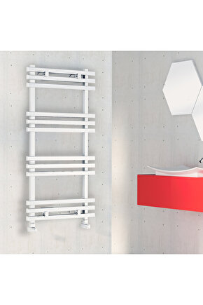 BARON 0450*0890*10 KUMLU BEYAZSTD.BAĞL.(İKİ YAN ALT-ÜST ÇAPRAZ)ALM.HAVLUPANBANYO RADYATÖRÜ