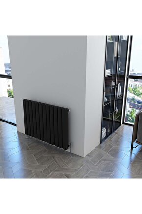 VESTA 0500*0445*06RAL 9005 KUMLU SİYAHSTD.BAĞL.(İKİ YAN ALT-ÜST ÇAPRAZ)ALM.RADYATÖR