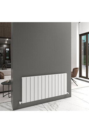 Angers Yatay Alüminyum Radyatör Modern Tasarım Beyaz 60 x 129,5 cm