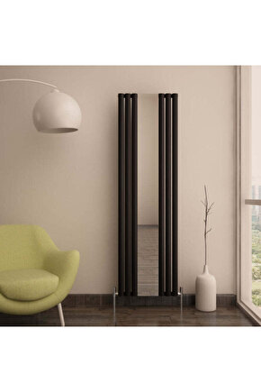 Tallis Mirror Dikey Alüminyum Radyatör Modern Tasarım Antrasit 180 x 55 cm