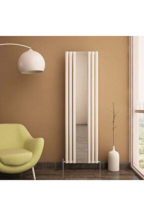 Tallis Mirror Dikey Alüminyum Radyatör Modern Tasarım Beyaz 180 x 55 cm