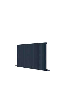 Monza Yatay Alüminyum Radyatör Modern Tasarım Antrasit 60 x 104 cm