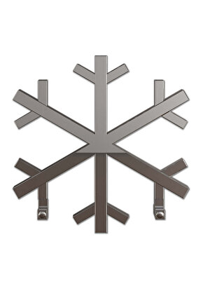 Snowflake Paslanmaz Çelik Havlupan Modern Tasarım Ayna Polisaj