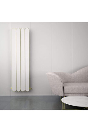 Magico Dikey Alüminyum Radyatör Modern Tasarım Beyaz 180 x 49,5 cm