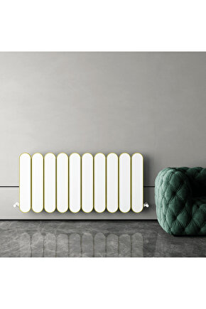 Magico Double Yatay Alüminyum Radyatör Modern Tasarım Beyaz 60 x 124,5 cm