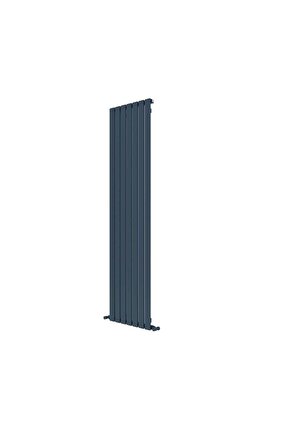 Plata Dikey Alüminyum Radyatör Modern Tasarım Antrasit 180 x 49 cm