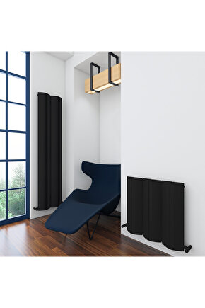 Nixie Yatay Alüminyum Radyatör Modern Tasarım Beyaz 60 x 62,5 cm