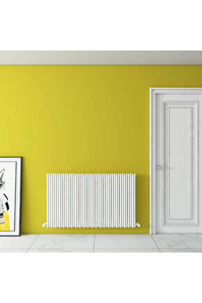 Pipette Yatay Alüminyum Radyatör Modern Tasarım Beyaz 60 x 104 cm