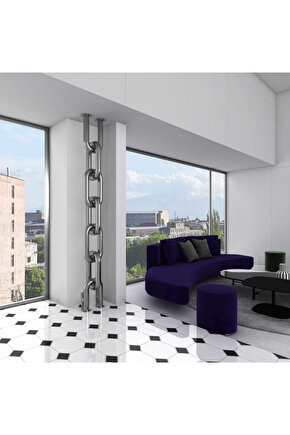 Link Floor Dikey Paslanmaz Çelik Radyatör Modern Tasarım Ayna Polisaj 230 x 24 cm